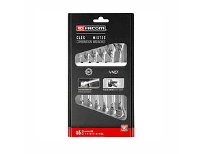 Jogo de 6 chaves mistas métricas boca/luneta 440.J6PB FACOM