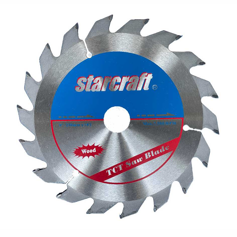 Discos de Serra Circular para Madeira 230 x 30mm 18 dentes STARCRAFT 1
