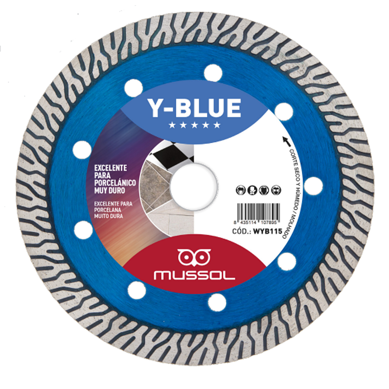Disco Diamante para Grês Porcelânico Y-Blue MUSSOL 1