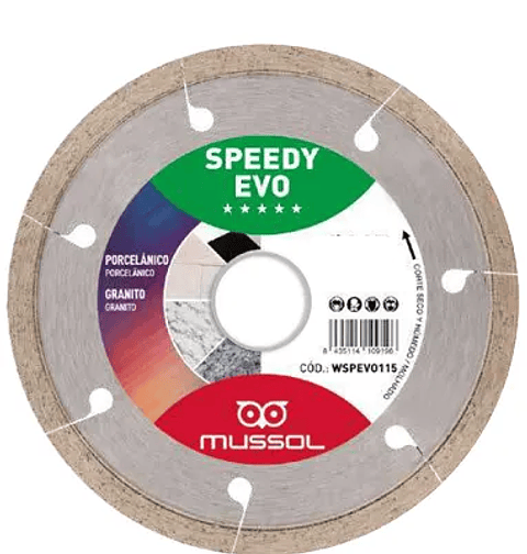 Disco Diamante para Grês Porcelânico Speddy Evo MUSSOL