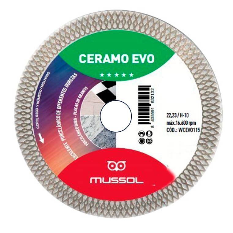 Disco Diamante para Grês Porcelânico Ceramo Evo MUSSOL 1