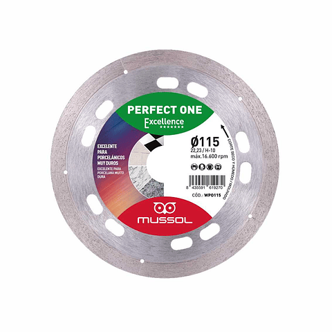Disco Diamante para Grês Porcelânico Perfect One  MUSSOL