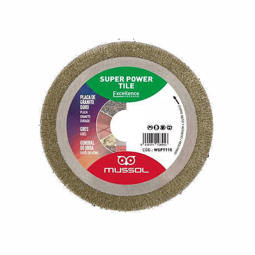 Disco Diamante para Grês Porcelânico Super Power Tile MUSSOL 3
