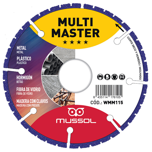 Disco Diamante Multi-Usos Multi Master MUSSOL 1