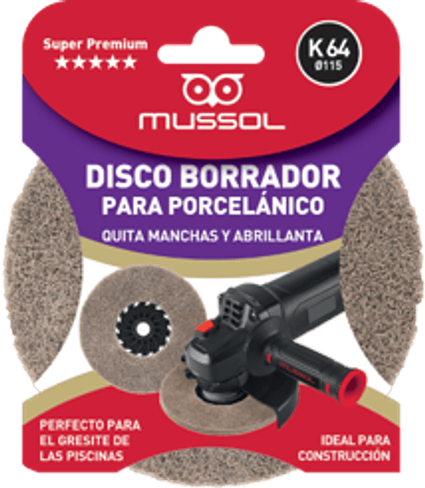 Disco de Limpeza de Cerâmica 115mm K64 MUSSOL