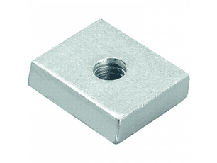 10 Un. Porca Rect. para Calha Zincado SM38 M8 B FISCHER