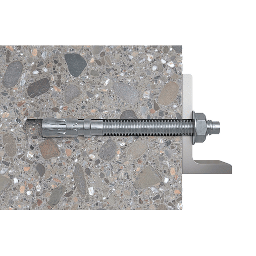 10 Un. Bucha com Perno de Ancoragem em Aço Inox A2 FWA 10X80 FISCHER  2