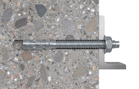 10 Un. Bucha com Perno de Ancoragem em Aço Inox A2 FWA 8X65 FISCHER 