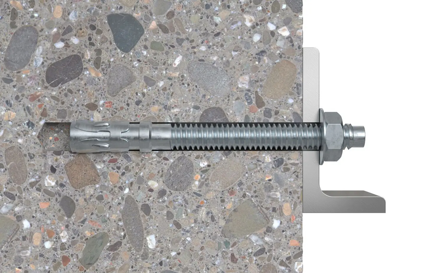 10 Un. Bucha com Perno de Ancoragem em Aço Inox A2 FWA 8X65 FISCHER  2