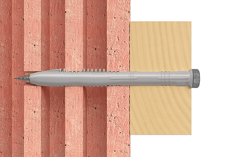 10 Un. Bucha Nylon com Parafuso Cabeça Sextavada Zincado FUR 10x160 SS FISCHER