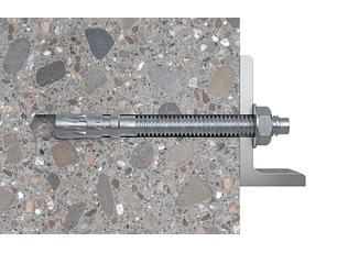 10 Un. Bucha com Perno de Ancoragem em Aço Zincado FWA 8X65 FISCHER 