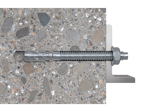 10 Un. Bucha com Perno de Ancoragem em Aço Zincado FWA 10X65 FISCHER  