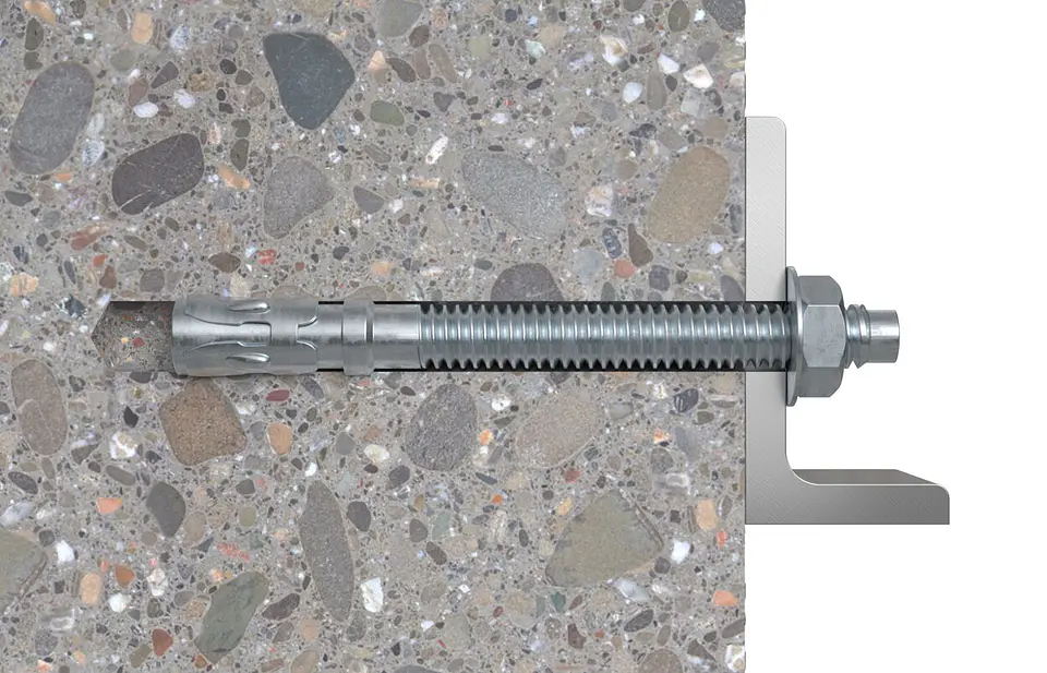 10 Un. Bucha com Perno de Ancoragem em Aço Zincado FWA 10X65 FISCHER   2
