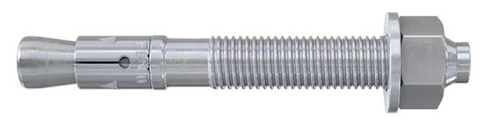 5 Un. Bucha com Perno de ancoragem em Aço Zincado FBN 20X165 (20/20) FISCHER 1