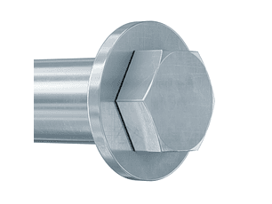 5 Un. Bucha com Parafuso sextavdo em Aço Zincado FH II M16X150 (24/25) S FISCHER  