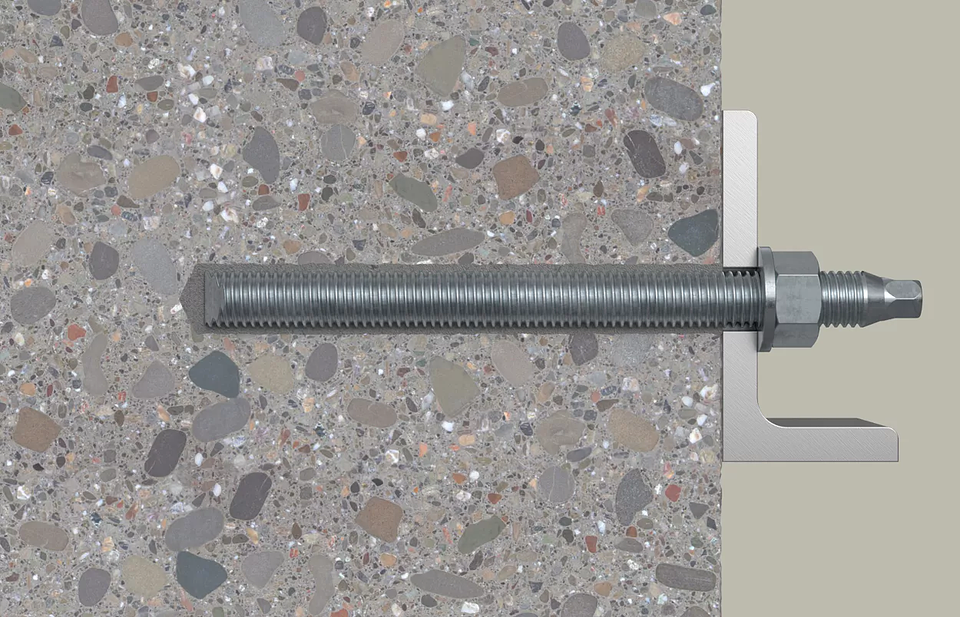 10 Un. Varão Roscado em Aço Galvanizado Grau 5.8 RG M8x150mm FISCHER 2