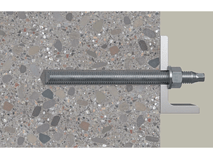 10 Un. Varão Roscado em Aço Galvanizado Grau 5.8 RG M16x190mm FISCHER  