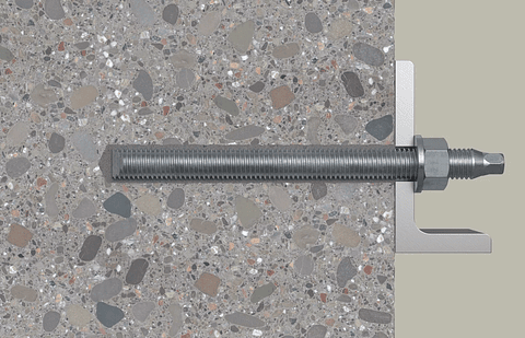 10 Un. Varão Roscado em Aço Galvanizado Grau 5.8 RG M16x190mm FISCHER  