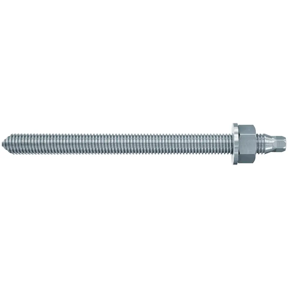 10 Un. Varão Roscado em Aço Galvanizado Grau 5.8 RG M20x260mm FISCHER   1