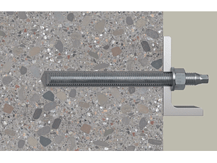 10 Un. Varão Roscado em Aço Galvanizado Grau 5.8 RG M20x260mm FISCHER  