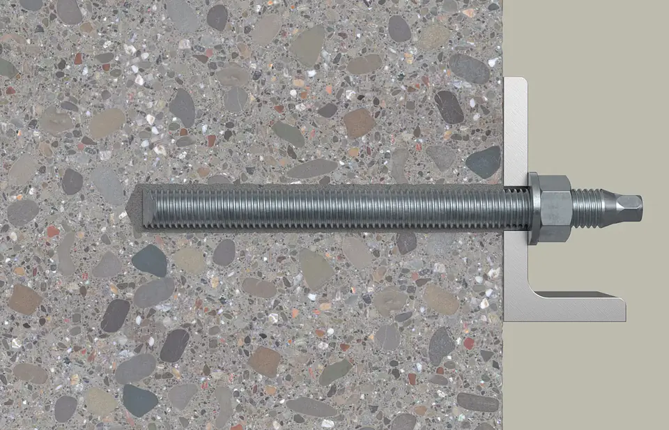 10 Un. Varão Roscado em Aço Galvanizado Grau 5.8 RG M20x260mm FISCHER   2
