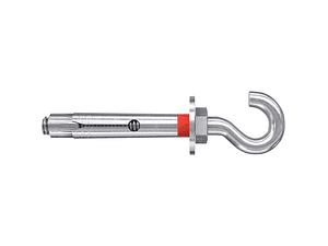 10 Un. Bucha Metalica com Gancho Aberto Zincado FSL M10x70 H D12 FISCHER 