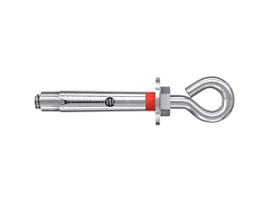 10 Un. Bucha Metalica com Gancho Fechado Zincado FSL M12x80 EY D16 FISCHER