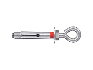 10 Un. Bucha Metalica com Gancho Fechado Zincado FSL M12x80 EY D16 FISCHER