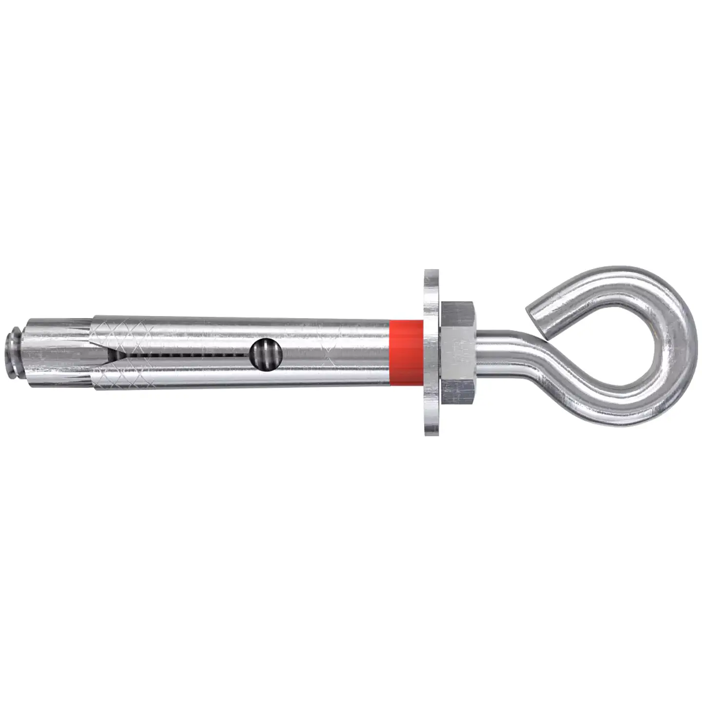 10 Un. Bucha Metalica com Gancho Fechado Zincado FSL M12x80 EY D16 FISCHER 1