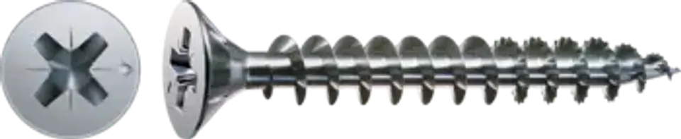 Parafuso Universal Pozidrive Zincado 3,5x20 WIROX (1000 Un.) SPAX 1