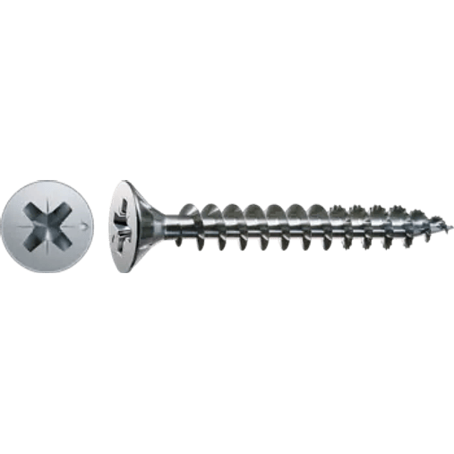 Parafuso Universal Pozidrive Zincado 6,0x90 WIROX (200 un.) SPAX 1