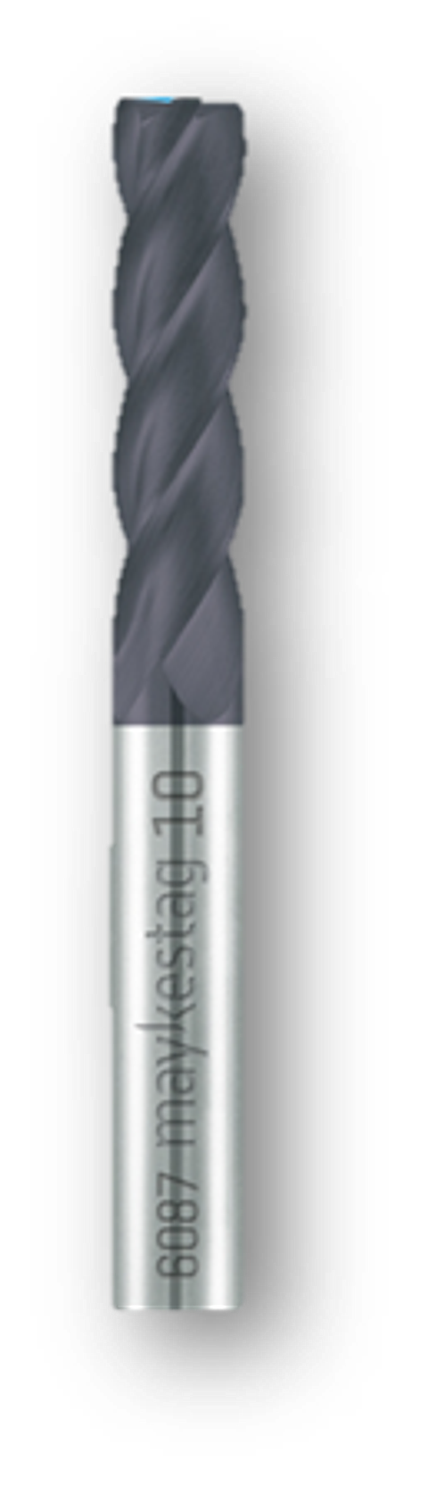 Fresa Frontal em Metal Duro Longa VHM Z=3 Ø10,0mm ALUNIT MAYKESTAG 