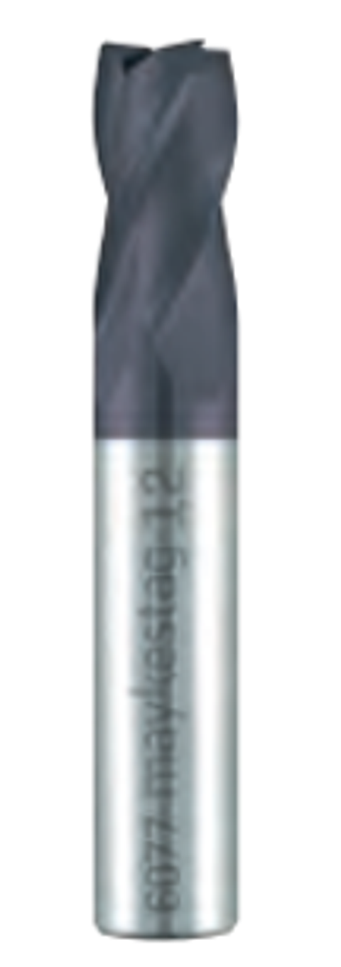 Fresa Frontal em Metal Duro Curta VHM Z=4 Ø12,0mm ALUNIT MAYKESTAG