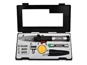 Conjunto de ferro de soldar a gás EGAE0801 TOPTUL