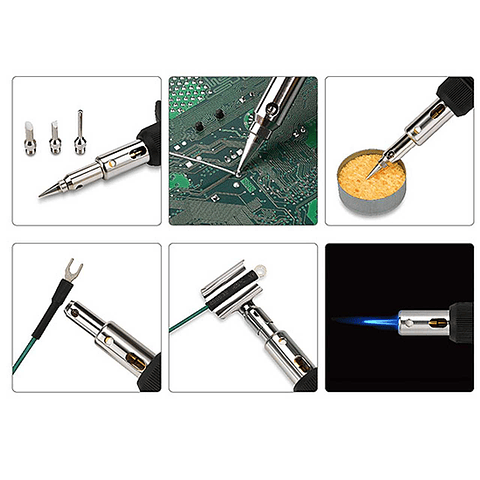 Conjunto de ferro de soldar a gás EGAE0801 TOPTUL