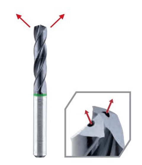 Broca Cilindrica com Lubrificação Interna DIN6537 VHM Ø8,5mm MAYKESTAG