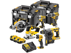 Kit 18V de 5 Máquinas sem escovas + Lanterna + 3 Baterias XR18V DCK690P3T DEWALT