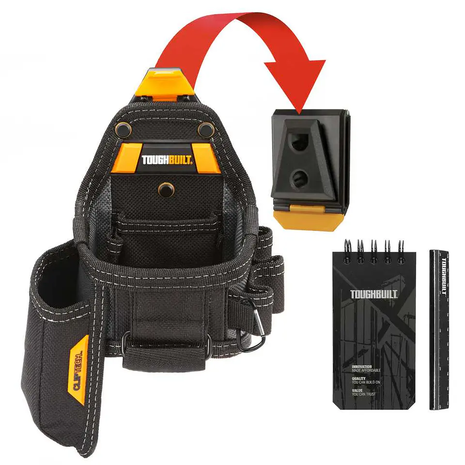 Bolsa para Fita Métrica/Faca Utilitária + Bloco de Notas & Lápis TB-CT-25X TOUGHBUILT 1