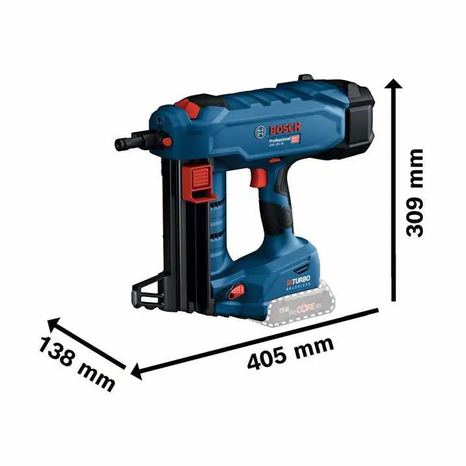 Pregadora de betão sem fio BITURBO GNB 18V-38 BOSCH 7