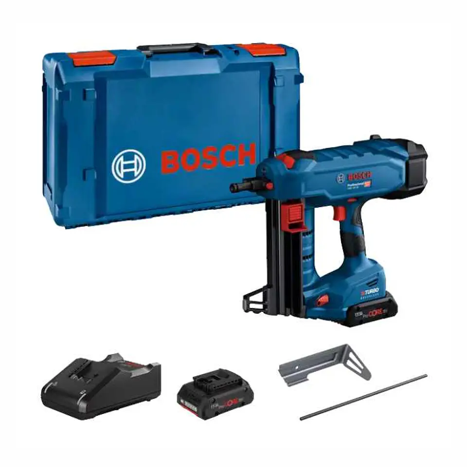 Pregadora de betão sem fio BITURBO GNB 18V-38 + 2x ProCORE18V 4.0Ah + Mala L-BOXX XL BOSCH 1