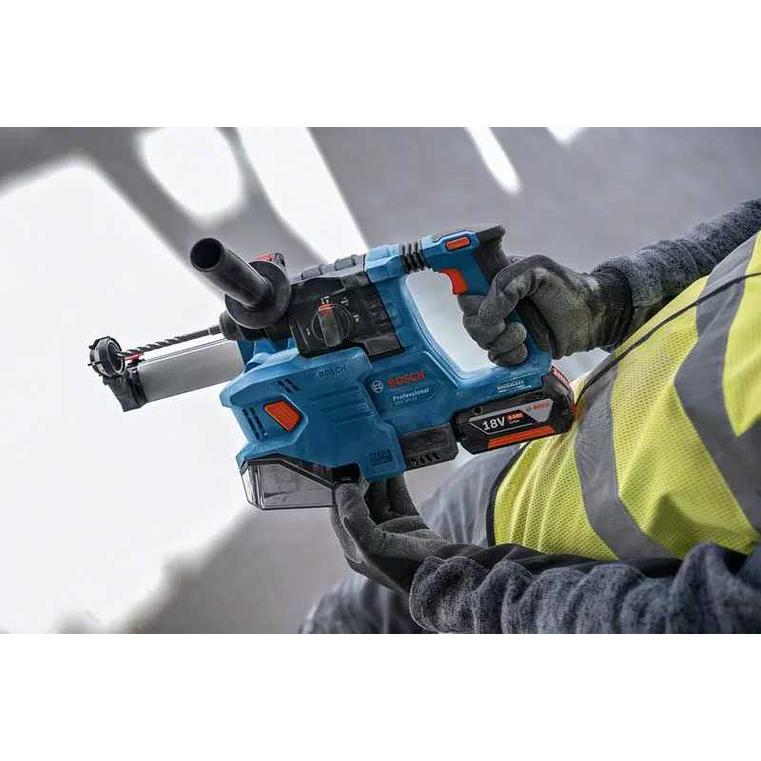 Martelo perfurador SDS plus sem fio GBH 18V-22 + 2 Baterias 18V 4.0Ah + Mala L-BOXX 136 BOSCH 5