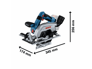 Serra circular sem fio com disco à esquerda GKS 18V-57-2 L BOSCH