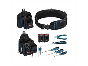 Conjunto de ferramentas manuais com bolsas e cinto BOSCH