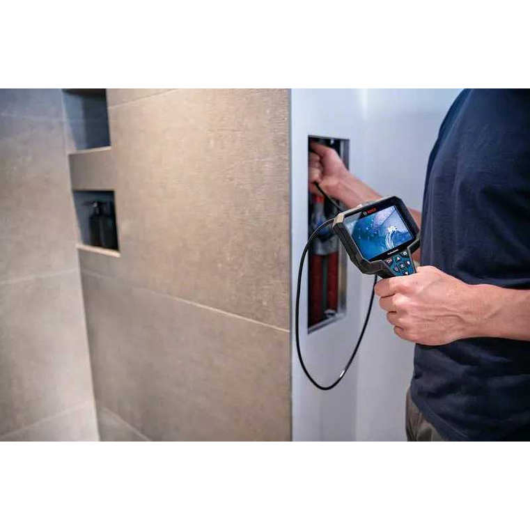 Câmara de inspecção de alta resolução GIC 12V-5-27 C + 1 bateria 12V 2.0Ah + Mala L-BOXX BOSCH 3