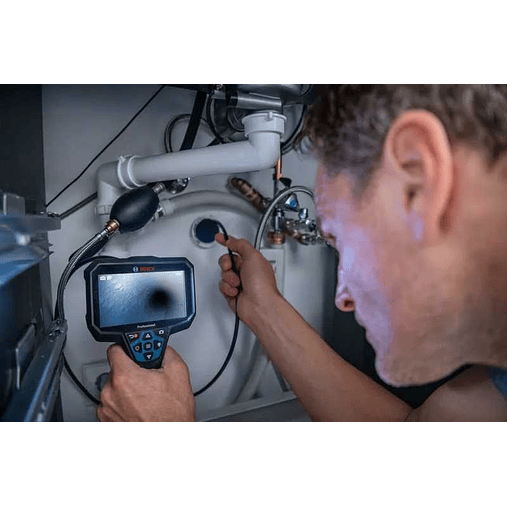 Câmara de inspecção de alta resolução GIC 12V-5-27 C + 1 bateria 12V 2.0Ah + Mala L-BOXX BOSCH 5