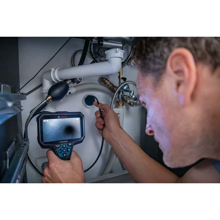 Câmara de inspecção de alta resolução GIC 12V-5-27 C + 1 bateria 12V 2.0Ah + Mala L-BOXX BOSCH 5