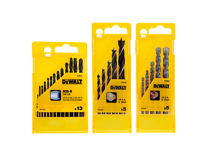 Kit 3 Jogos Brocas HSS+Diamante+Madeira DT71582 DEWALT