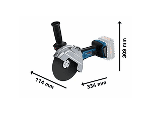 Rebarbadora sem fio BITURBO GWS 18V-180 P em L-BOXX BOSCH 