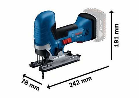 Serra vertical tico tico a bateria 18 Volts GST 18V-125 S BOSCH