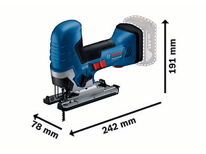 Serra vertical tico tico a bateria 18 Volts GST 18V-125 S em L-Boxx BOSCH 
